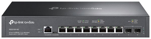 Switch TP-Link Omada SG3210X-M2 8×RJ45 2.5GbE 2×SFP 10GbE gérable
