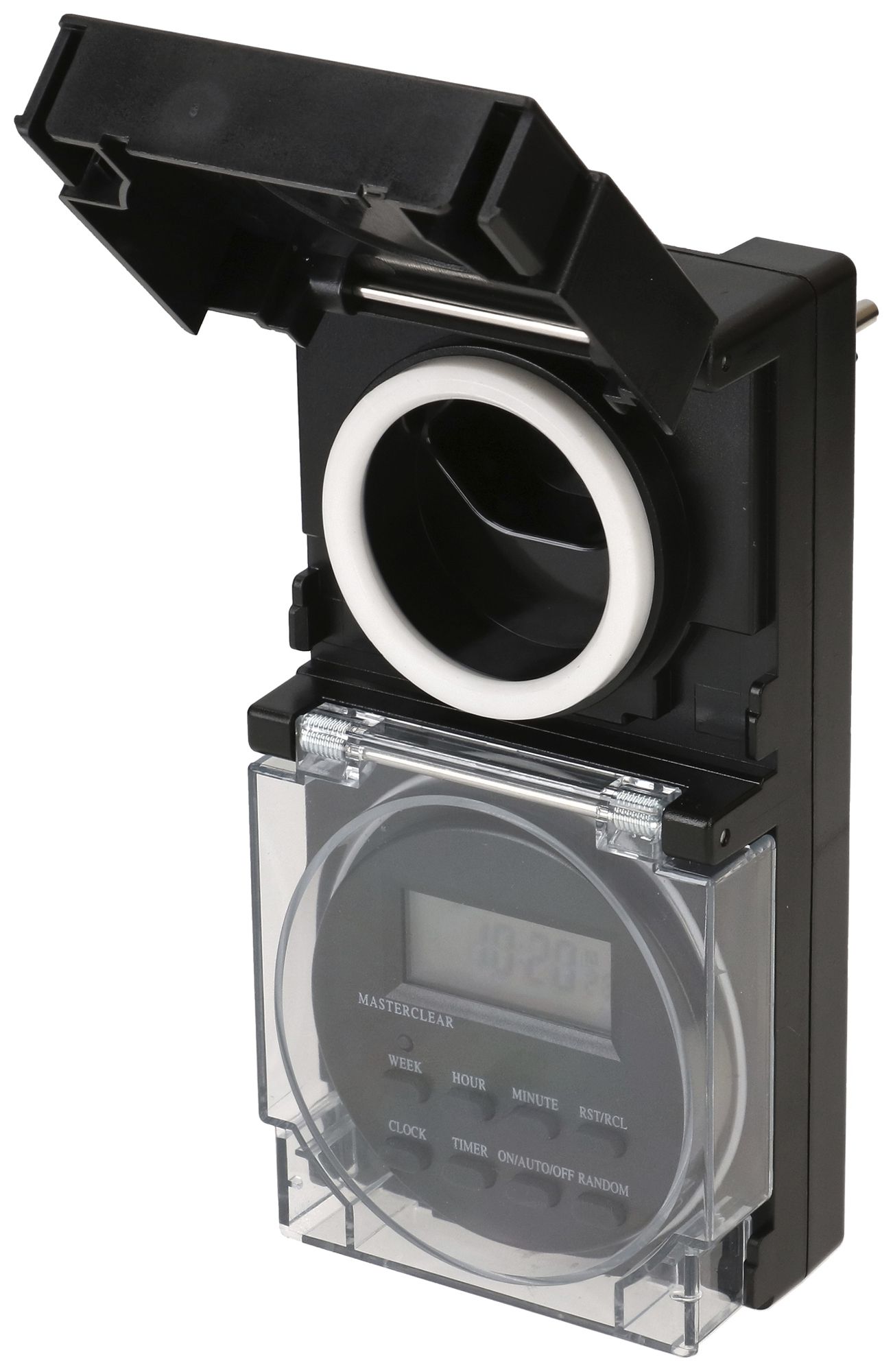 Steckdosenschaltuhr MH digital 24h 1×Typ 13 10A 230V IP55 schwarz