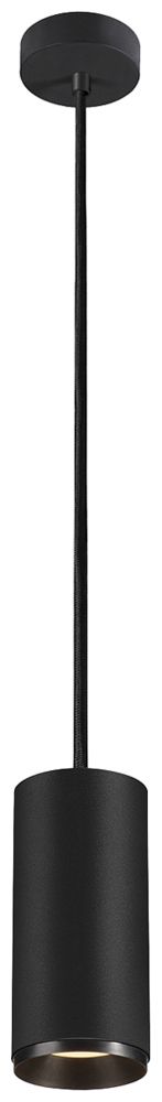 LED-Pendelleuchte SLV NUMINOS L DALI 28W 2430lm 3000K 24° Ø100×213mm schwarz