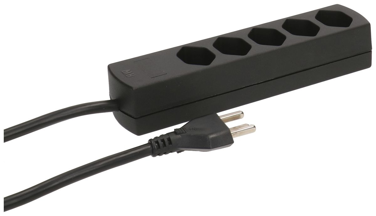 Prise multiple MAX HAURI Safety Line 16A 5×T23 noir