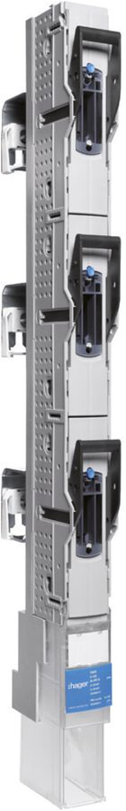 NHS-Lastschaltleiste weber.vertigroup 1P DIN00 160A SaS 185mm rostgeschützt