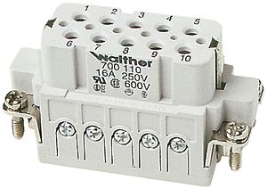 Buchseneinsatz A10 0.5…2.5mm² 20…14AWG, mit Drahtschutz