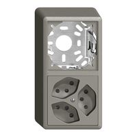 AP-Kombination leer+3×T13 EDIZIOdue dunkelgrau