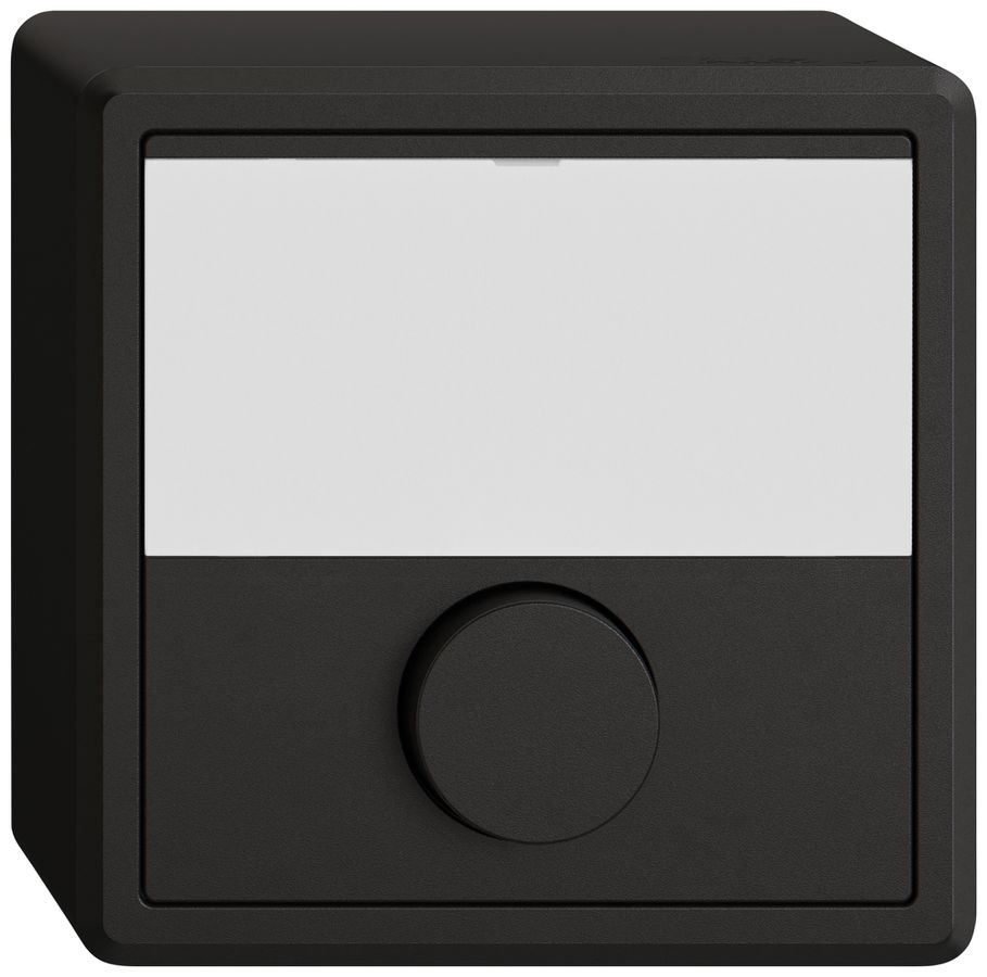 Poussoir de sonnerie AP EDIZIO.liv SNAPFIX® 6A 250V étiquette no