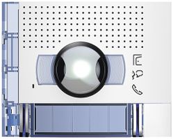 Frontblende für Tür-Lautsprecher/Kamera-Modul 96° Sfera mit 2 Ruftasten weiss