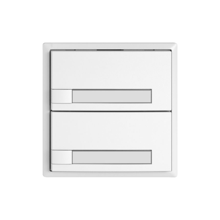 Universaltaster EDIZIO.liv UNI SNAPFIX® o.LED 2× 1-Tbed.Pap.ws