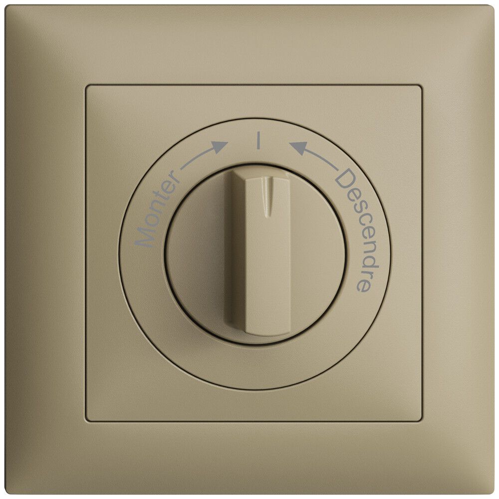 Kit frontale Monter->I<- Descendre EDIZIOdue 88×88mm sand