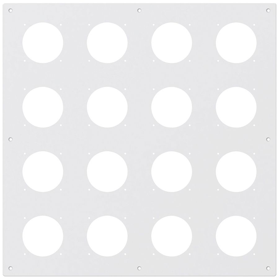 Placca d.montaggio INC robusto 4×4 alluminio, bianco