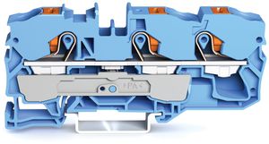 Borne de passage WAGO TopJob-S 10mm² 3L bleu série 2210