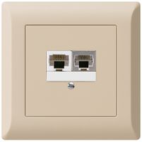 UP-Dose kallysto.line 2×RJ45s+u getrennt beige
