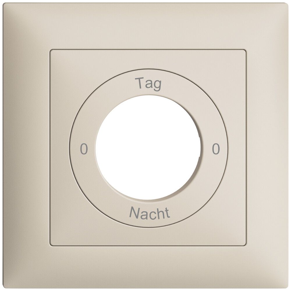 Kit front. 0-Tag-0-Nacht EDIZIOdue crema 88×88mm pour interr.rot