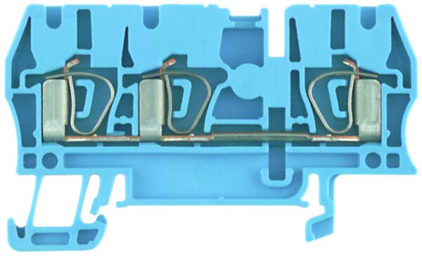 Durchgangs-Reihenklemme Weidmüller ZDU 2.5/3AN Zugfeder 2.5mm² TS35 blau