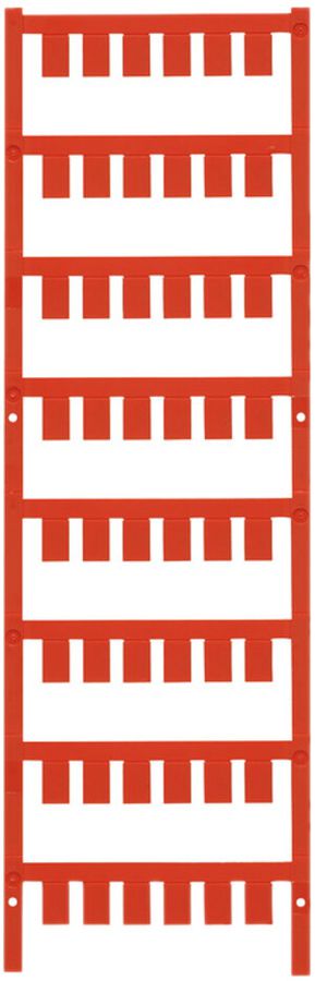 Marqueur d'appareil Weidmüller MultiCard ESG enfichable 10×7mm PA66 rouge