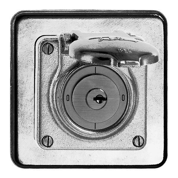 Interrupteur rotatif ENC mouillé 0/4P Al nature avec serr. de sûr.