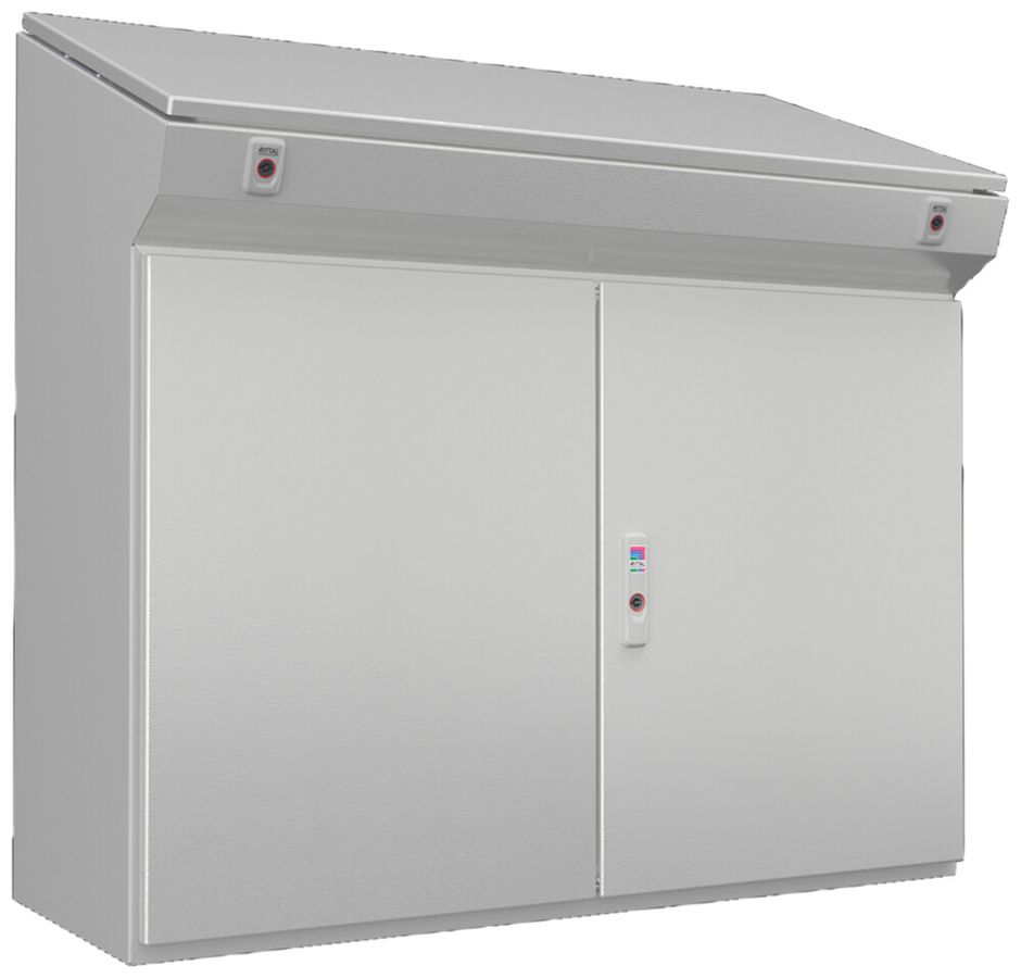 Standpult Rittal CX 1000×970×400mm Stahl 2×Tür grau IP55