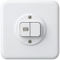 UP-Leuchtdruckschalter basico 1/3+3/1L weiss 1 Linse