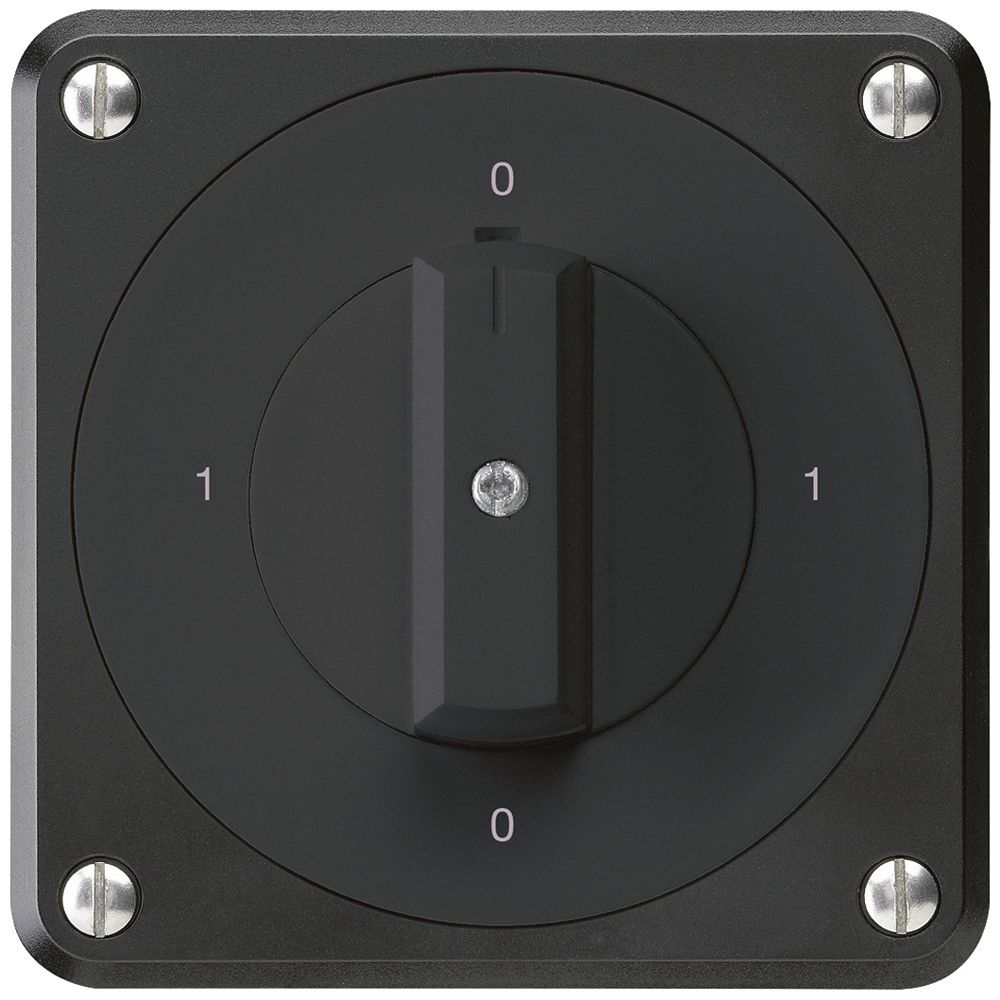 UP-Drehschalter robusto IP55 S0/3P schwarz für Kombination