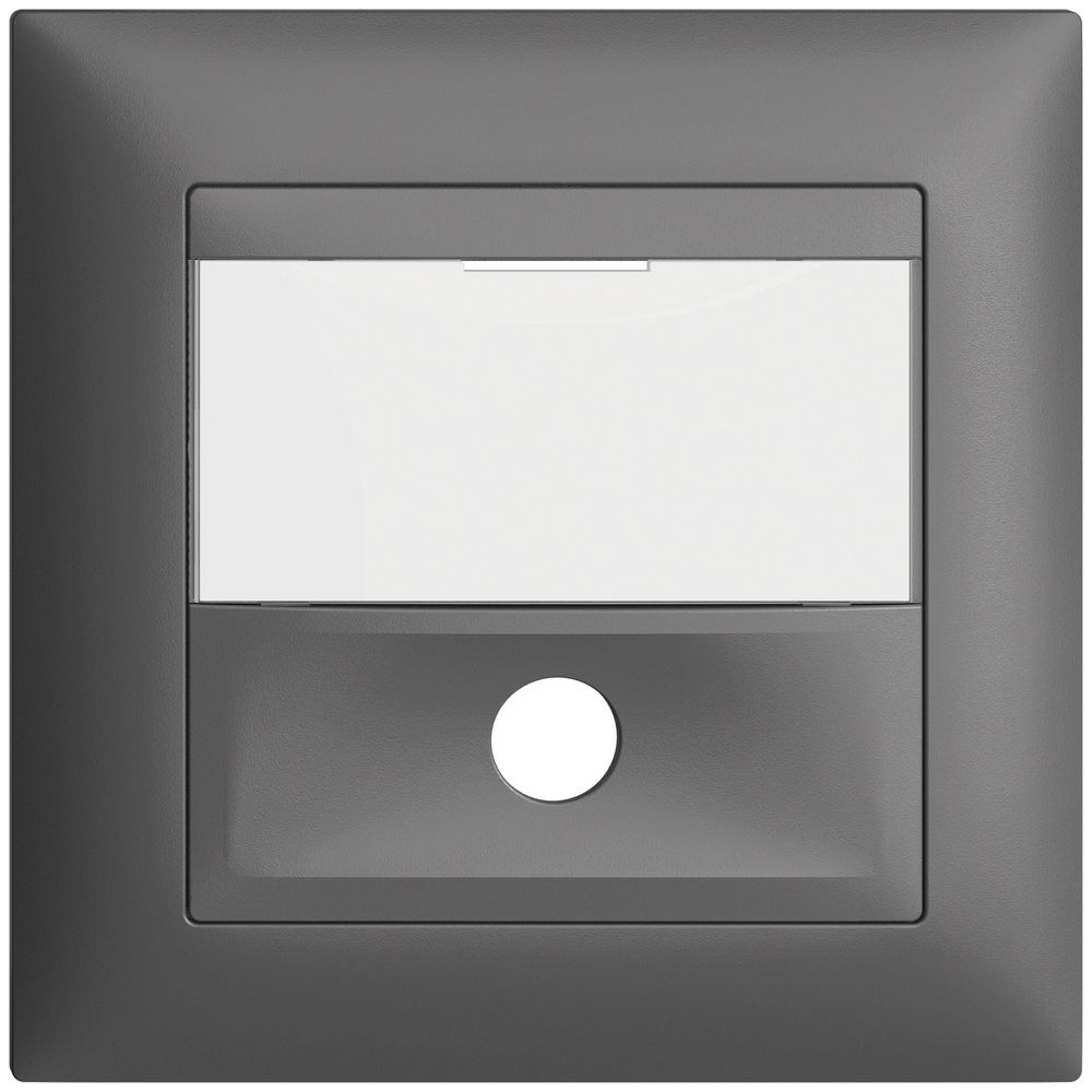 UP-Frontset, EDIZIOdue dunkelgrau 88×88mm für Sonnerietaster