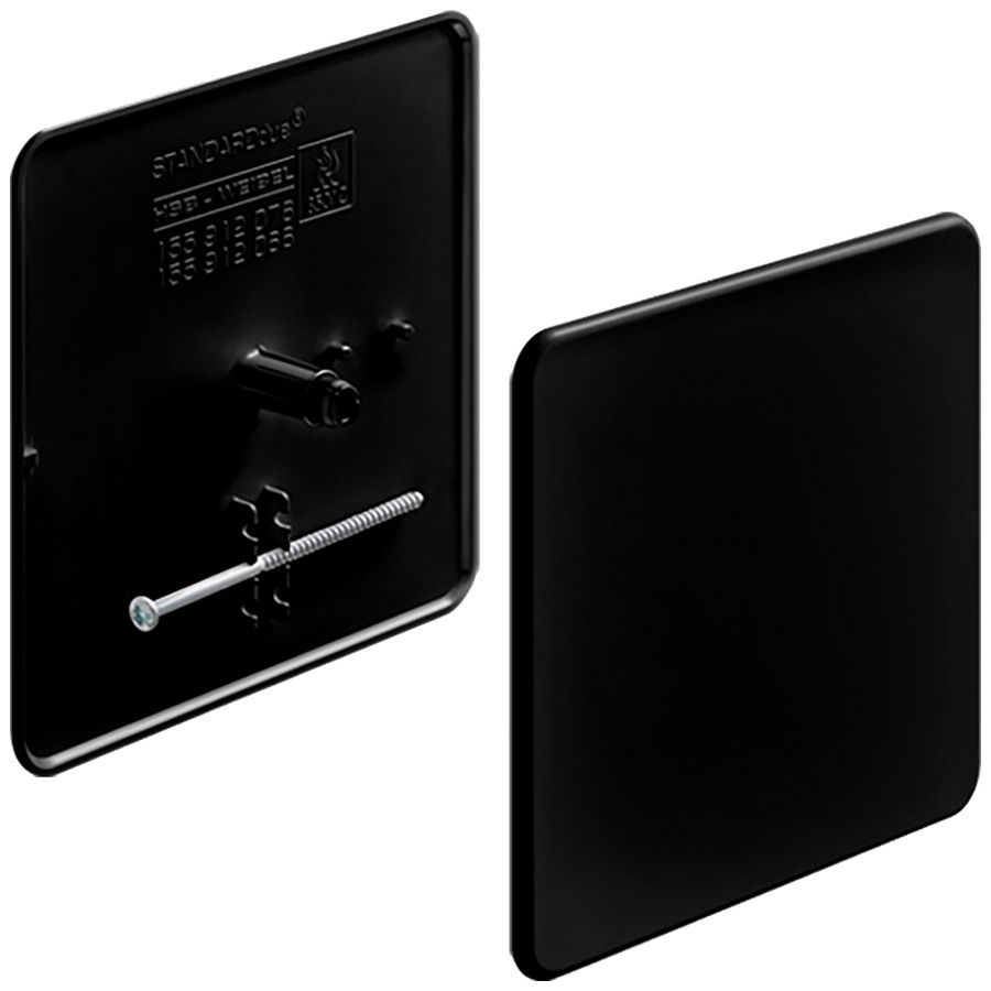 Steckdeckel HSB Weibel 130×130mm Kunststoff schwarz