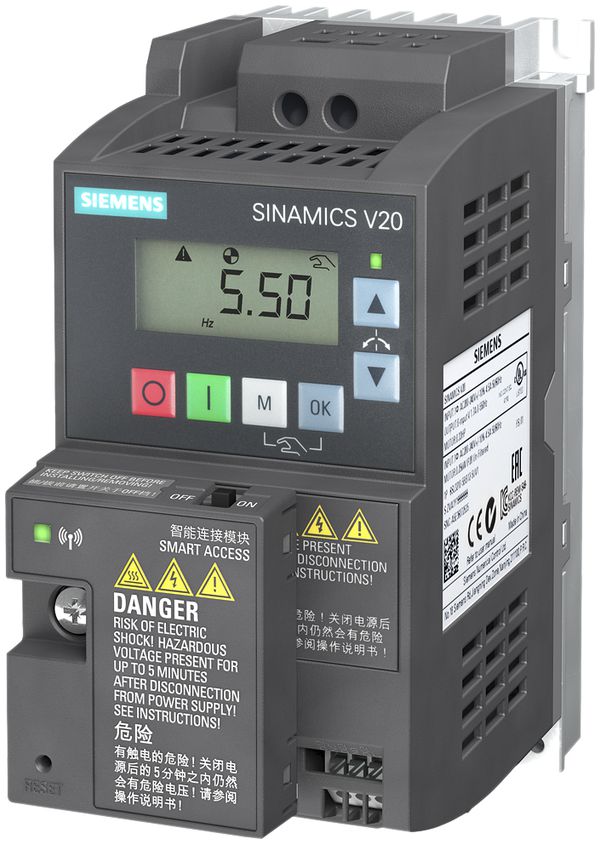 Starterkit Basic Siemens SINAMICS V20 0.37KW Filter Kl.C1 FSAA, BOP