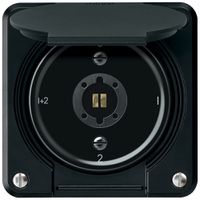 Schlüsselschalter robusto Serienschalter 16A 250V 86×86mm schwarz