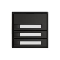 Universaltaster EDIZIO.liv UNI SNAPFIX® 5…48V o.LED 3× 1-Tbed.Pap.sz