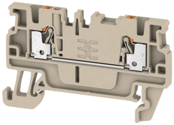 Borne de passage Weidmüller A2C PUSH IN 1.5mm² TS35 beige