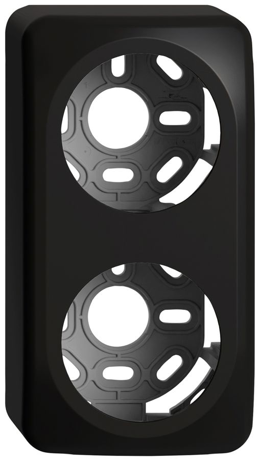 AP-Kappe STANDARDdue SNAPFIX® für QX-Apparate für Frontscheibe 2×Ø60mm schwarz