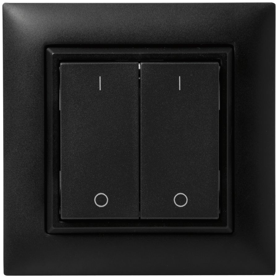 Pulsante RF AP ALADIN EnOcean EDIZIOdue, 2-volte, nero, I/0