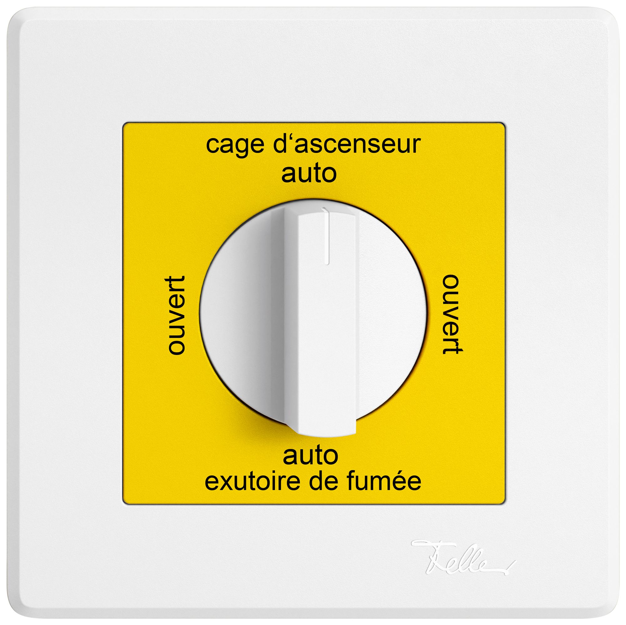 UP-Drehschalter EDIZIO.liv SNAPFIX® m.Griff Grav.F auto-ouvert-auto-ouvert gb