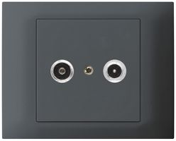 EB-Antennendose kallysto R-TV Bauart T, 10.5dB, 2GHz anthrazit