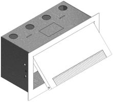 Wandanschlussdose weiss 250×140×125mm Woertz
