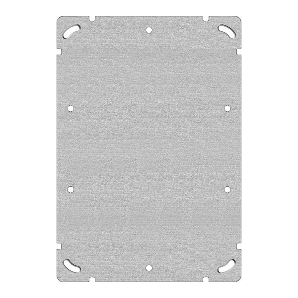Befestigungsplatte Gr.3×2 137×197mm ohne Bohrung mit 10 Bef.-löchern