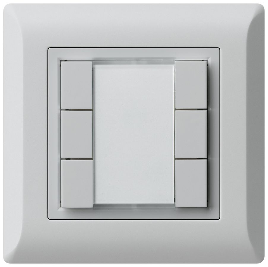 UP-Universaltaster 6×kallysto.line mit LED hellgrau