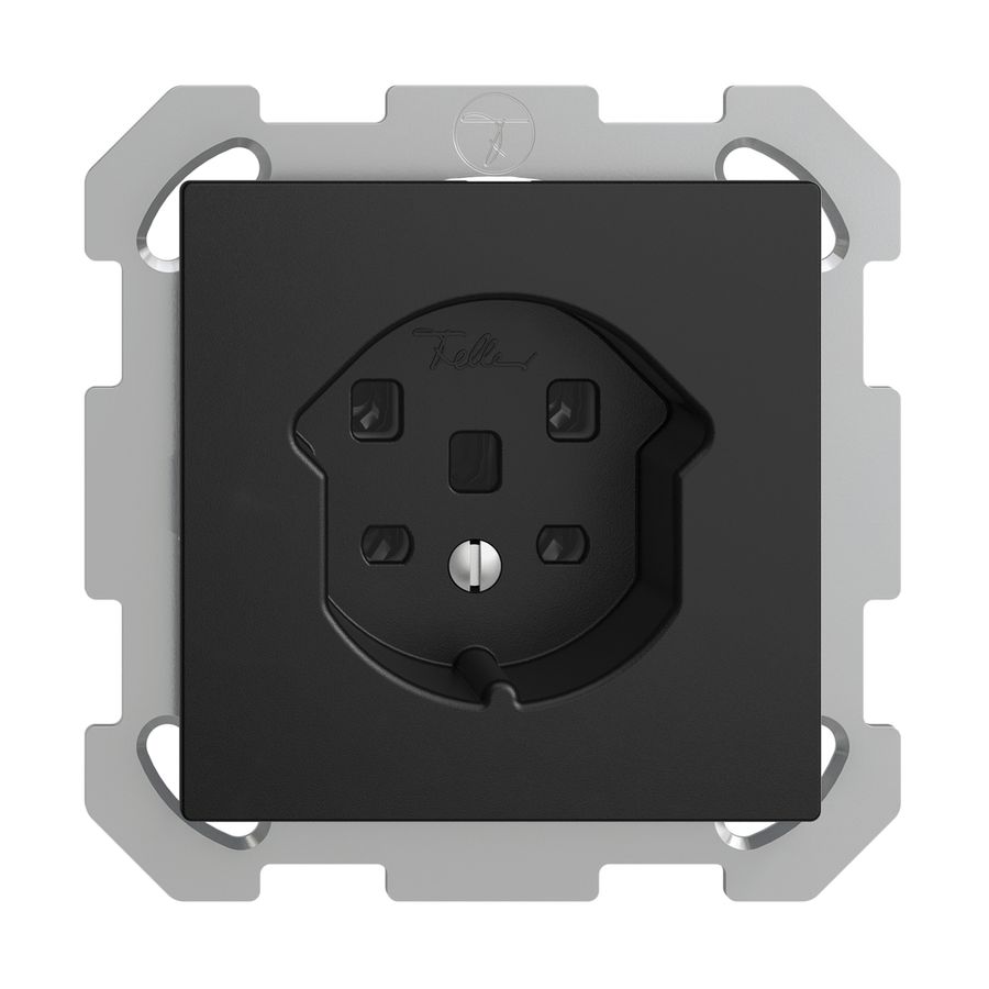 Prise ENC EDIZIOdue T25 16A noir bornes à vis