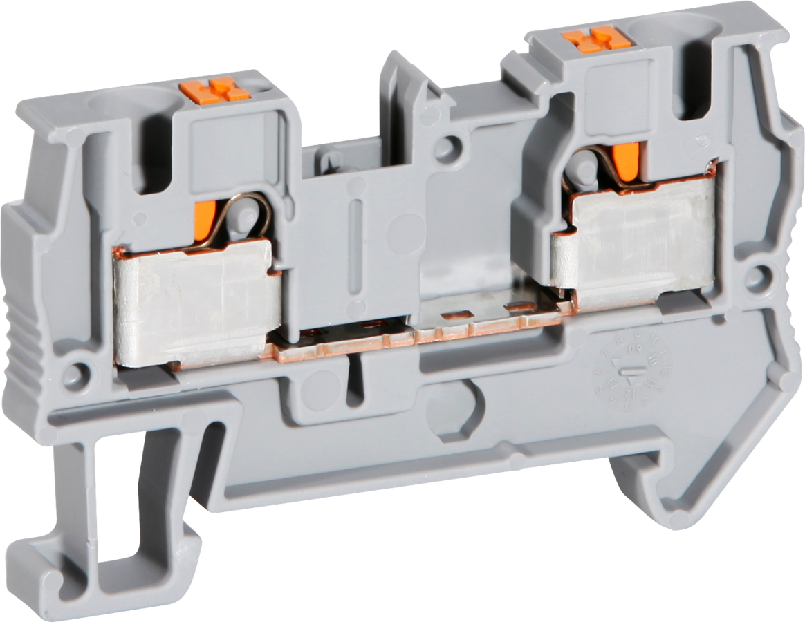 Durchgangsreihenklemme Push-In 0.2…6mm² grau