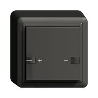 Poussoir AP ZEP variateur univ. 1c/1t avec LED EDIZIOdue noir