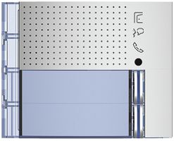 Frontblende für Tür-Lautsprecher-Modul Sfera mit 2 Ruftasten aluminium