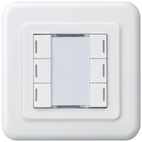 Pulsante INC Hager basico C KNX sestuplo LED bianco