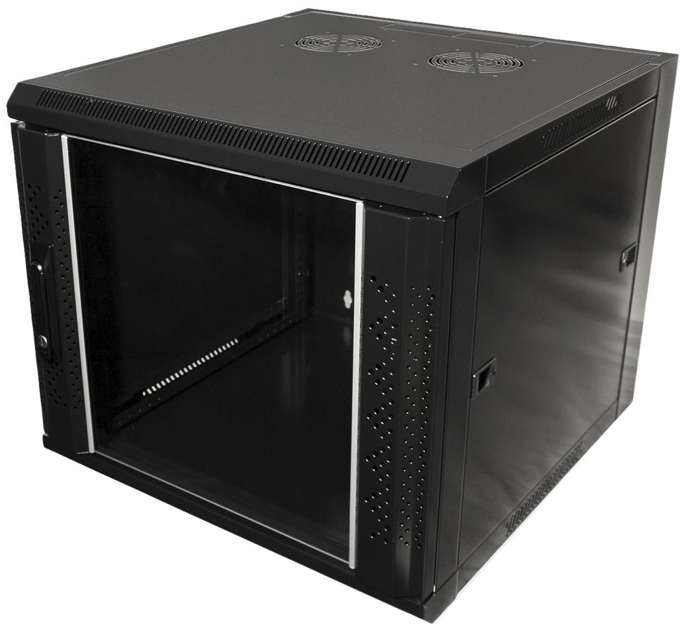 Wandgehäuse VALUE 6 HE (H×B×T) 368×570×600 mm, schwarz, RAL9005