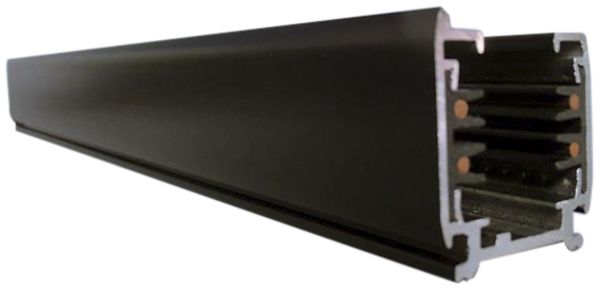 Binario trifase DOTLUX, 2000mm, nero opaco