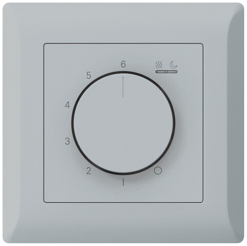 UP-Raumthermostat kallysto.line An/Aus 230VAC 4A 92×92mm grau