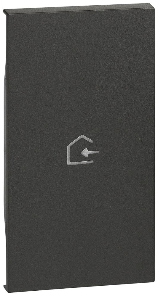 Cache de touche Living Now pour touches MyHOME 2 modules a.symbole rentrée noir