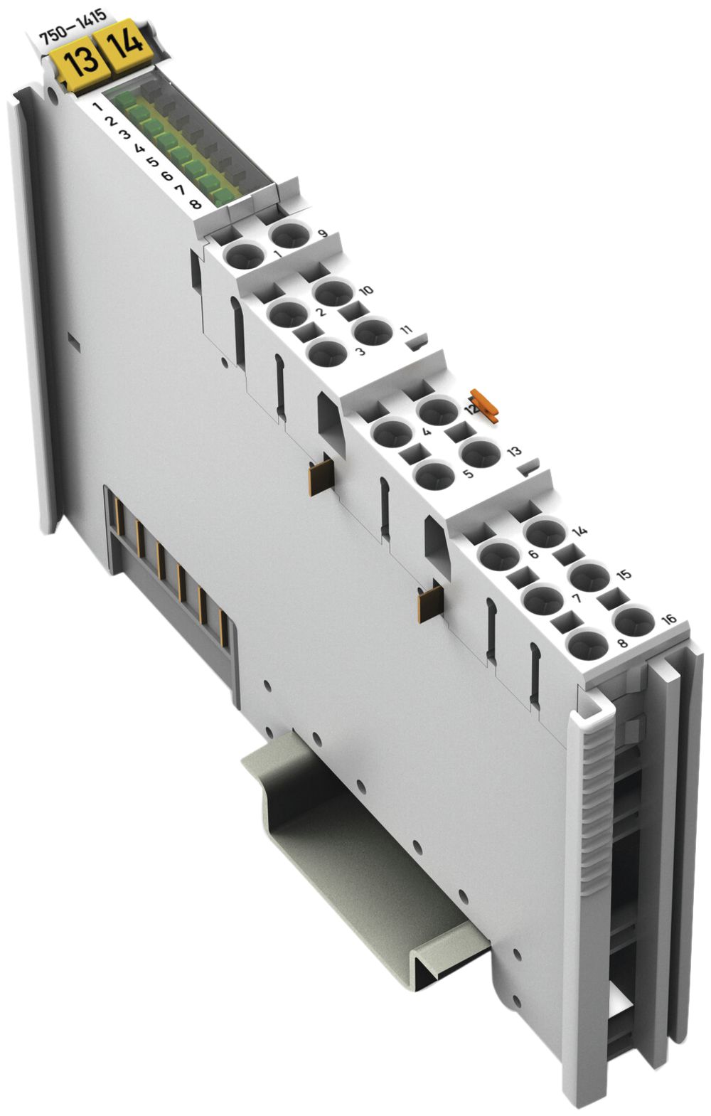 REG-Digitaleingangsmodul WAGO 2L, 8-Kanal, 24VDC, 3ms, lichtgrau