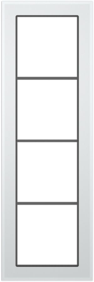 Abdeckrahmen SIDUS 4×1 weiss