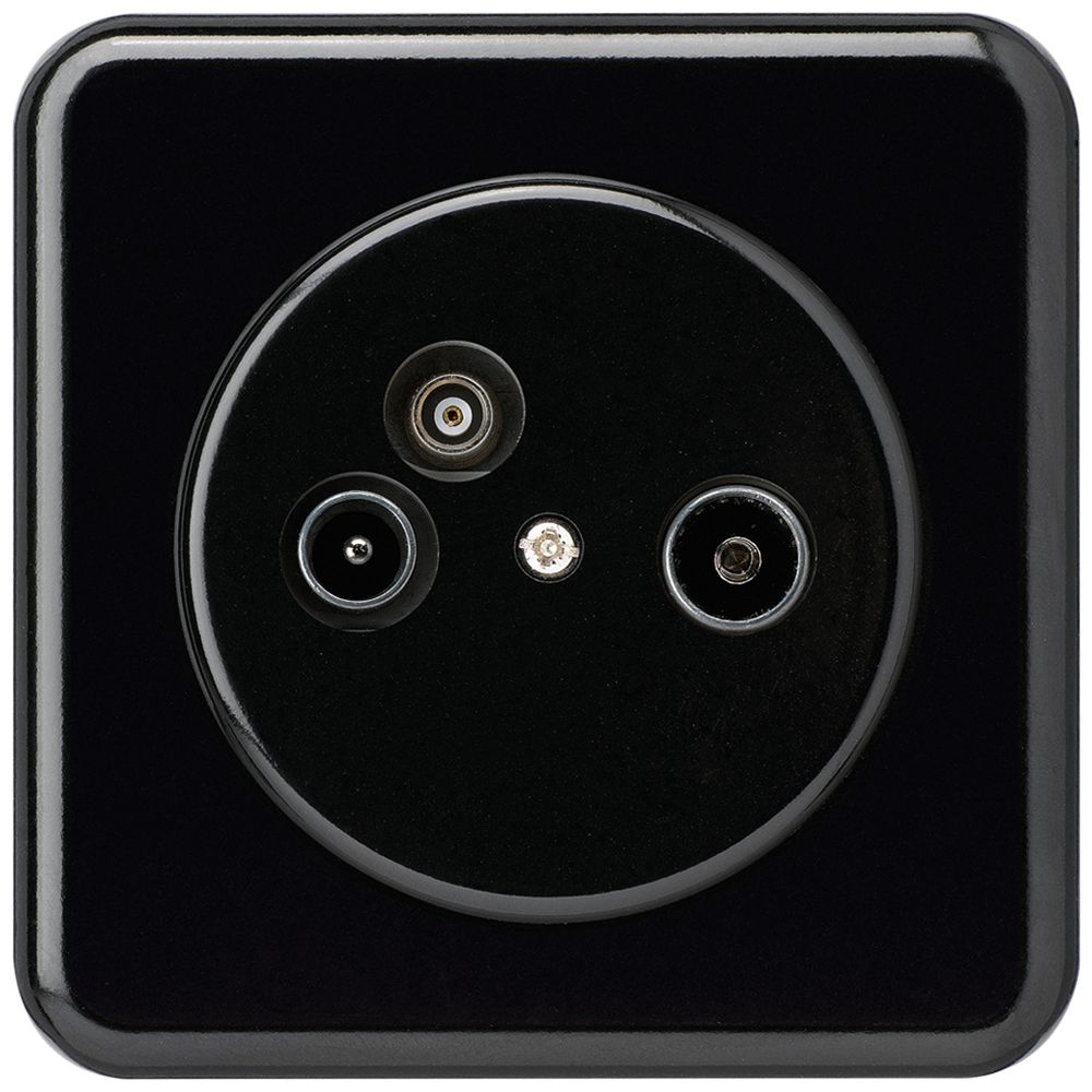 Prise d'antenne ENC TV-R-données basico C 19dB noir