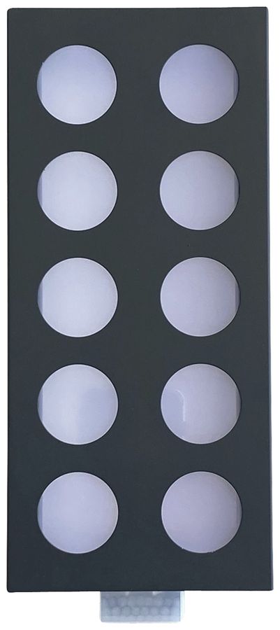 Applique LED Z-Licht PIR LongLED O SEN 5.5W 500lm 3000K IP65 260×120mm anthrac.