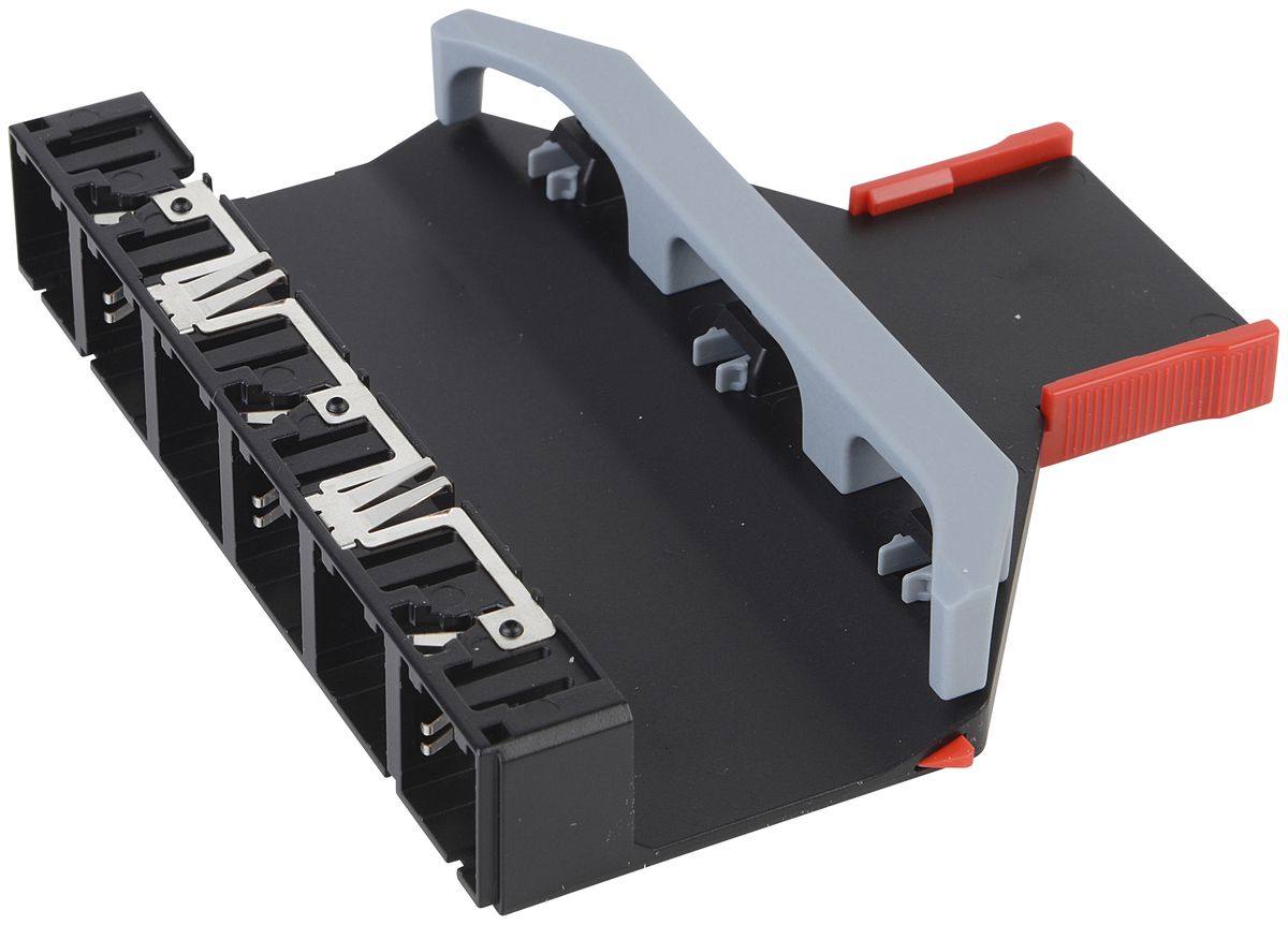 Cassette pour panneau Netscale 48, 6× logement "spécial", blindé, noir