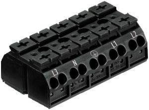 Morsetto di raccordo WAGO 5-L nero