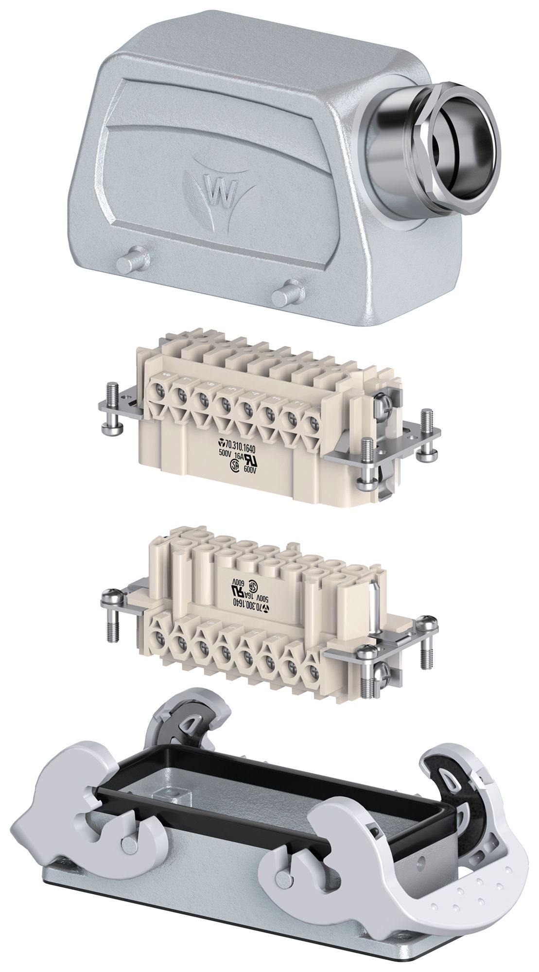 Steckverbinder-Set Wieland Electric revos komplett 16L 16A 500V M32